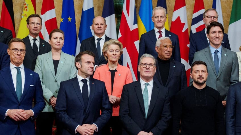 European leaders pictured with Zelenskyy