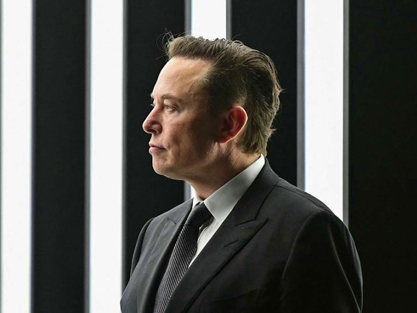 Tesla CEO Elon Musk is pictured as he attends the start of the production at Tesla's "Gigafactory" on March 22, 2022 in Gruenheide, southeast of Berlin. - US electric car pioneer Tesla received the go-ahead for its "gigafactory" in Germany on March 4, 2022, paving the way for production to …