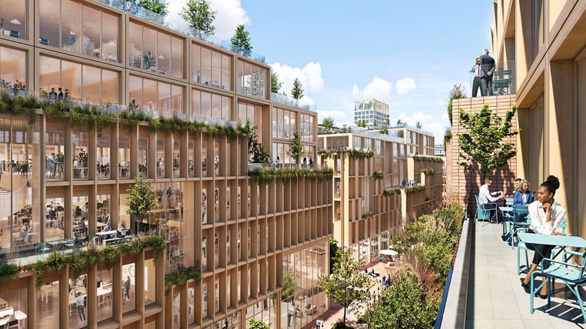 european country plans city with high rises made of wood engineered timber