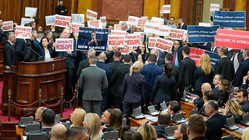 Serbia protest