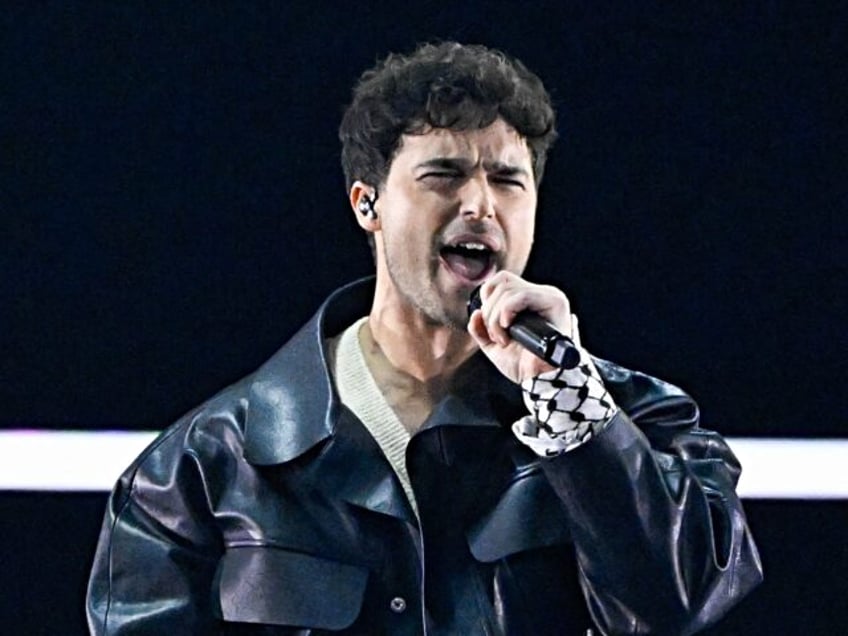 Eric Saade performs his song "Popular" as the opening act during the first semi-final of t