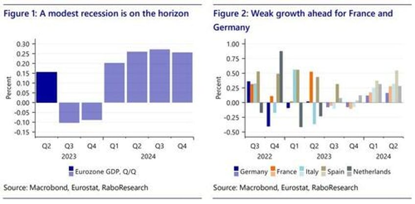 eurozone economy shrinks for first time since covid inflation tumbles but eur rallies