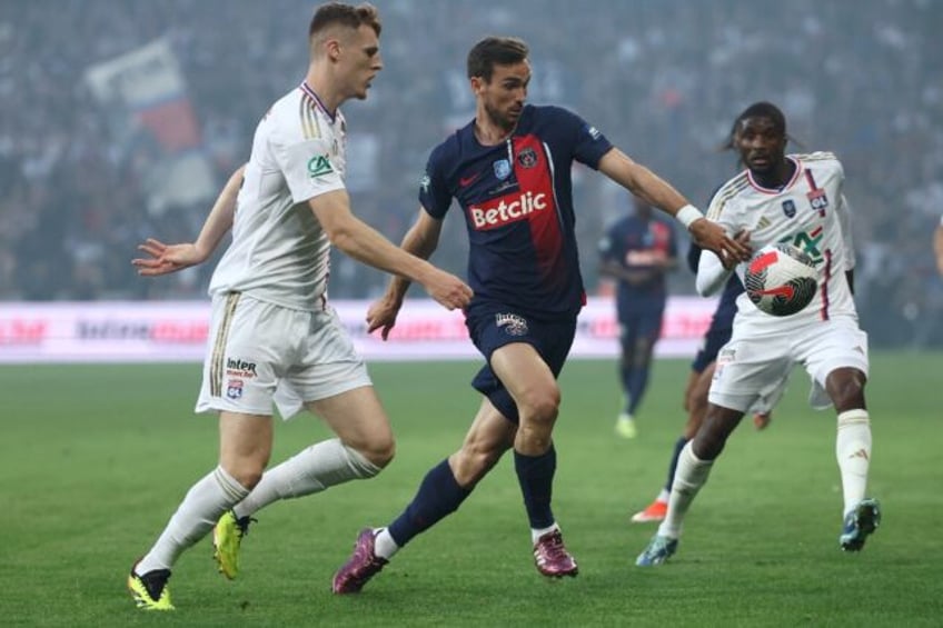 Going to Goodison: Lyon defender Jake O'Brien (L) has signed for Everton