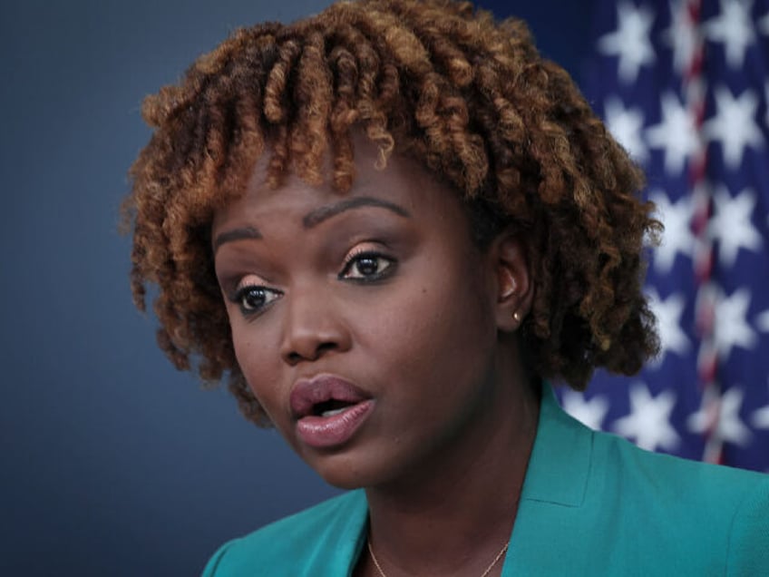 WASHINGTON, DC - SEPTEMBER 01: White House press secretary Karine Jean-Pierre answers ques