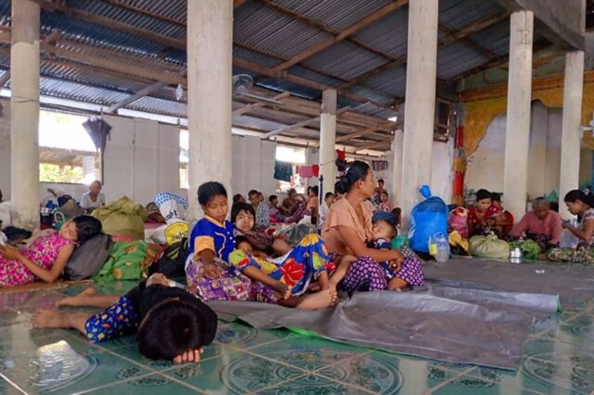 everyone was in a panic displaced flee myanmars military