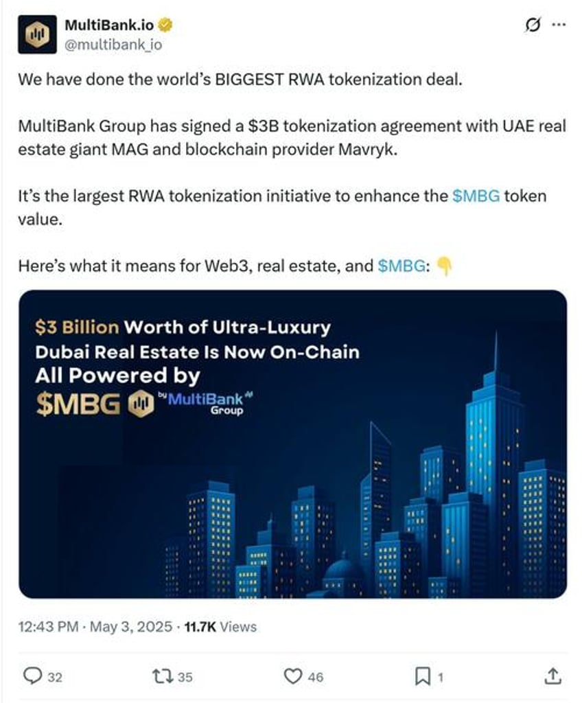 everything is lining up tokenization is having its breakout moment