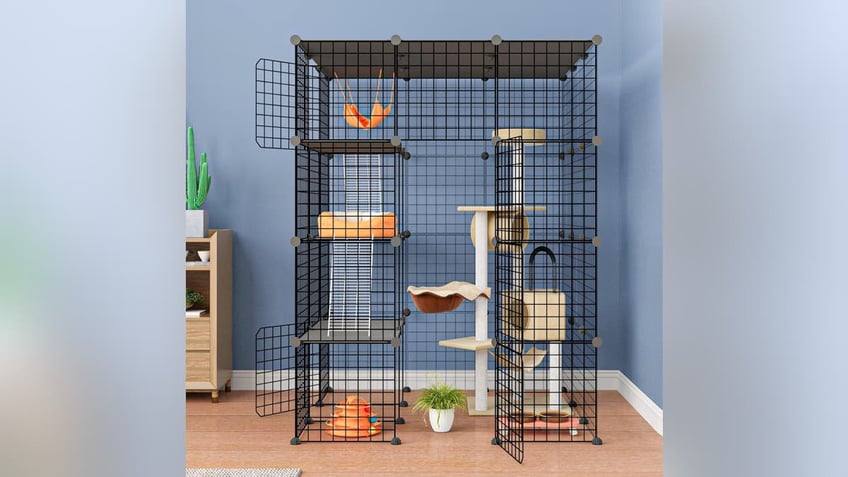 For an easy-to-set up catio, go with a metal option. 