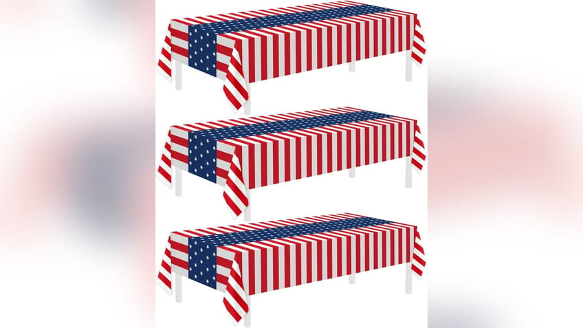 Cover your tables in patriotic tablecloths.