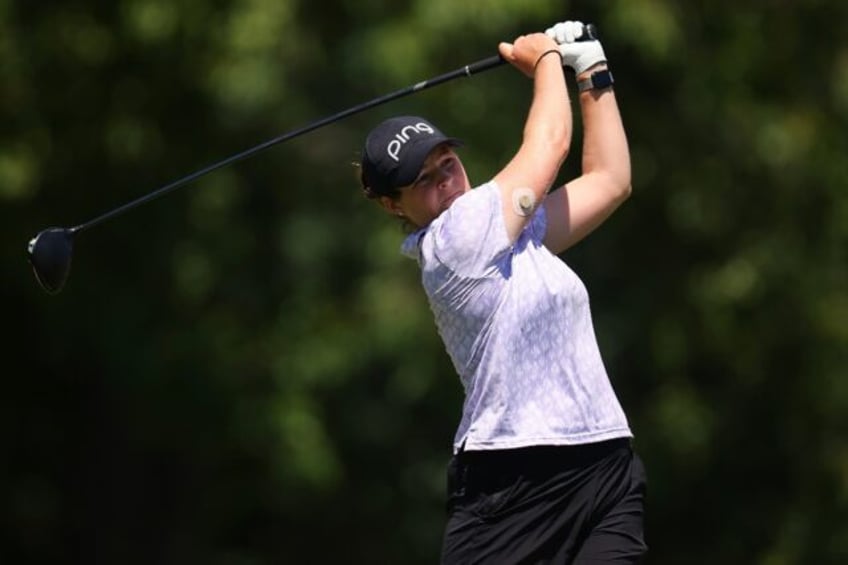 Ally Ewing's nine-under-par 63 fired her into a share of the lead at the LPGA Tour's Meije