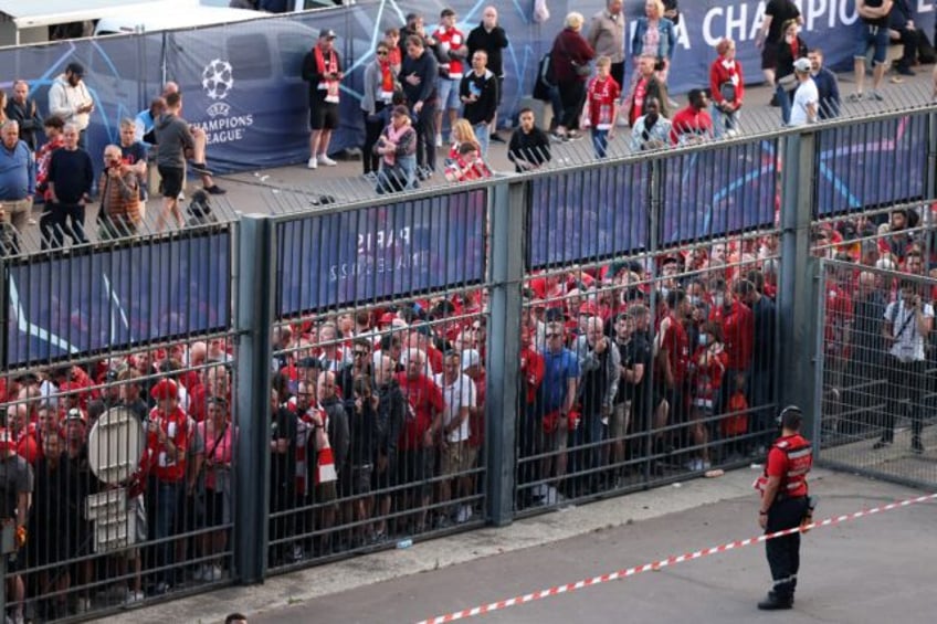 Liverpool fans were left pinned against fences and many were unable to get into the 2022 C