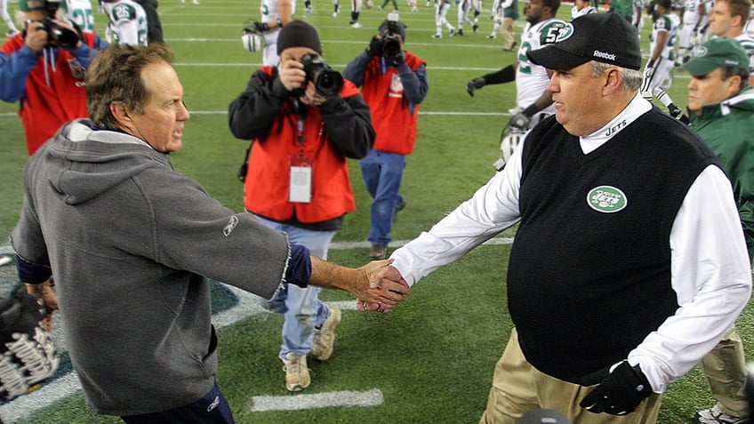 Rex Ryan and Bill Belichick