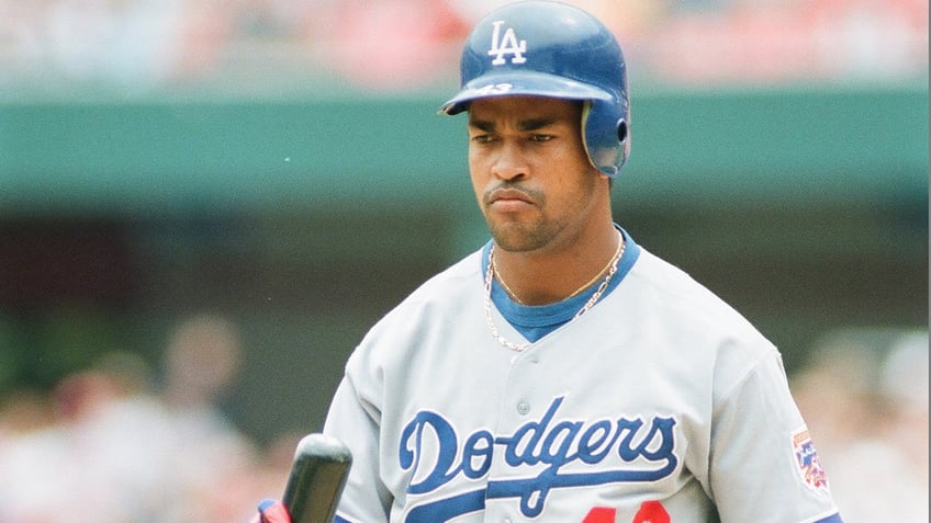 Raul Mondesi walks on field