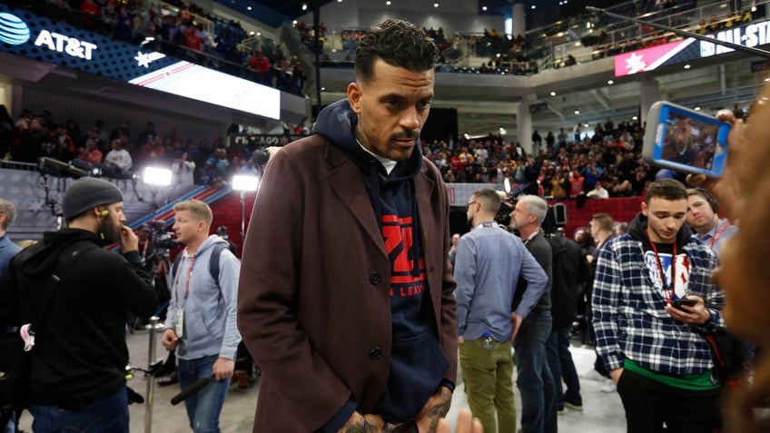 Matt Barnes walks