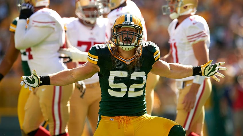 Clay Matthews celebrates