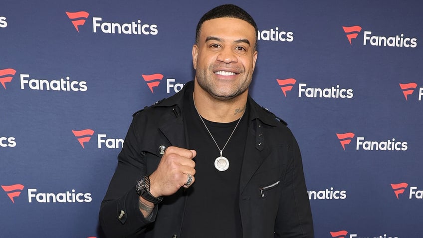 Shawne Merriman at the Fanatics party