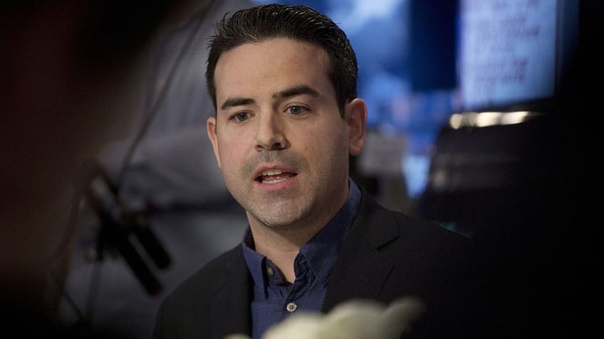 Brian Fallon, National Press Secretary for the 2016 presidential candidate Hillary Clinton campaign, speaks during a Bloomberg Politics interview in Manchester, New Hampshire, on Thursday, Feb. 4, 2016.