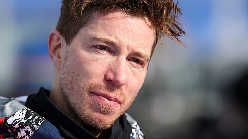 Shaun White looks on