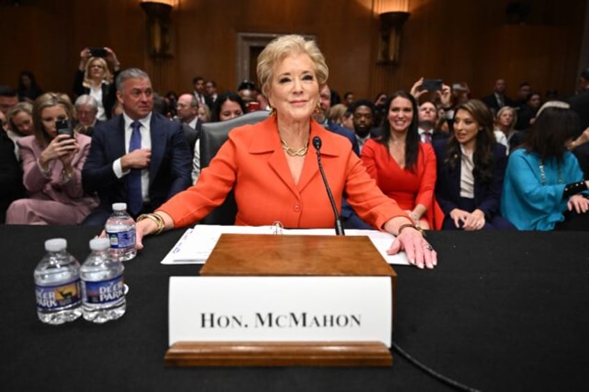 Linda McMahon testifies before the Senate Health, Education, Labor and Pensions Committee