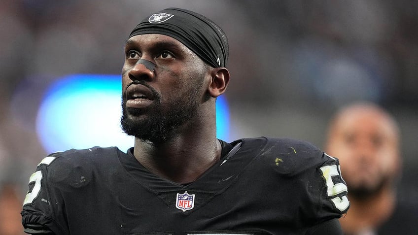 Chandler Jones walks off the field