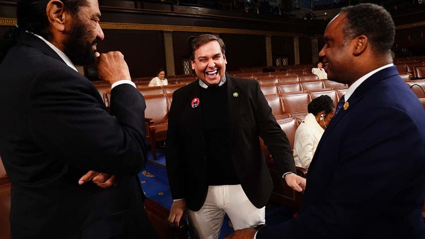 ex rep george santos returns to capitol hill for bidens state of the union address