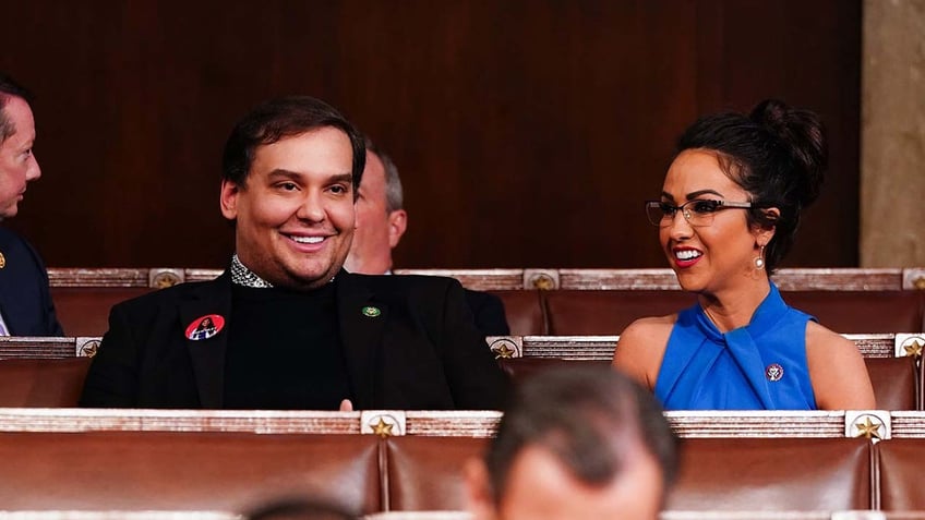 ex rep george santos returns to capitol hill for bidens state of the union address