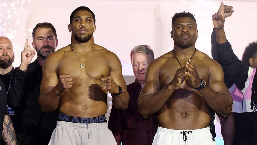 Francis Ngannou and Anthony Joshua