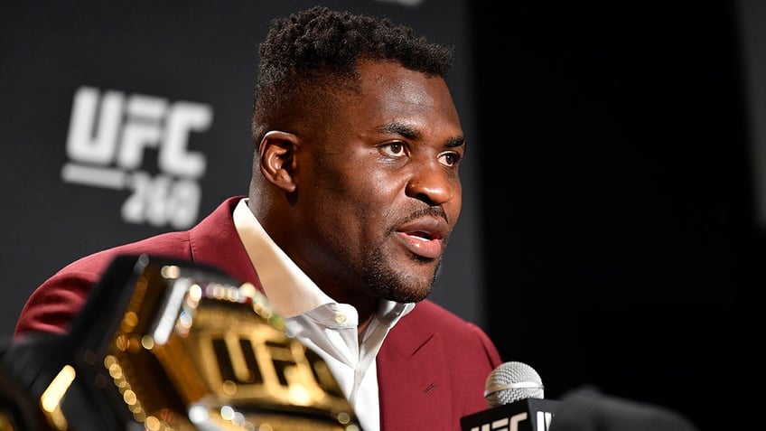 Francis Ngannou at the UFC Apex