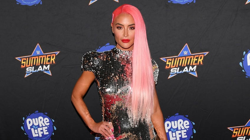 Eva Marie attends WWE SummerSlam