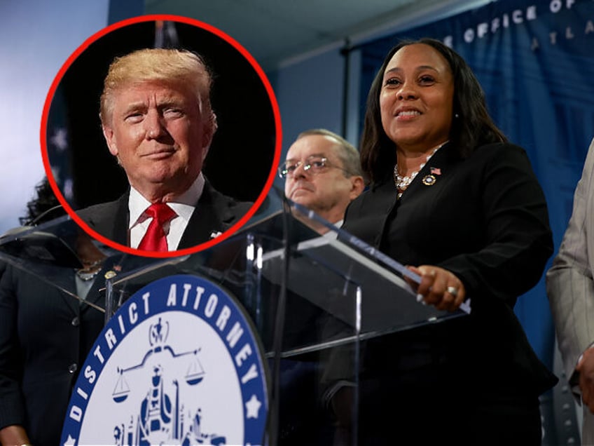 Fulton County District Attorney Fani Willis INSET: Former President Donald Trump