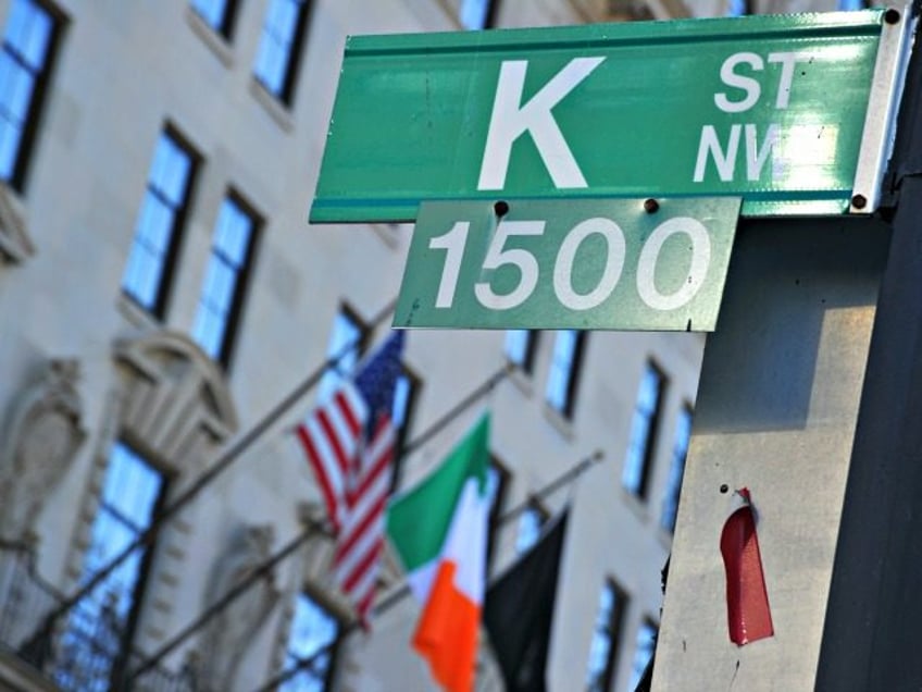 This January 3, 2011 photo shows a "K" Street sign in northwest Washington, DC.