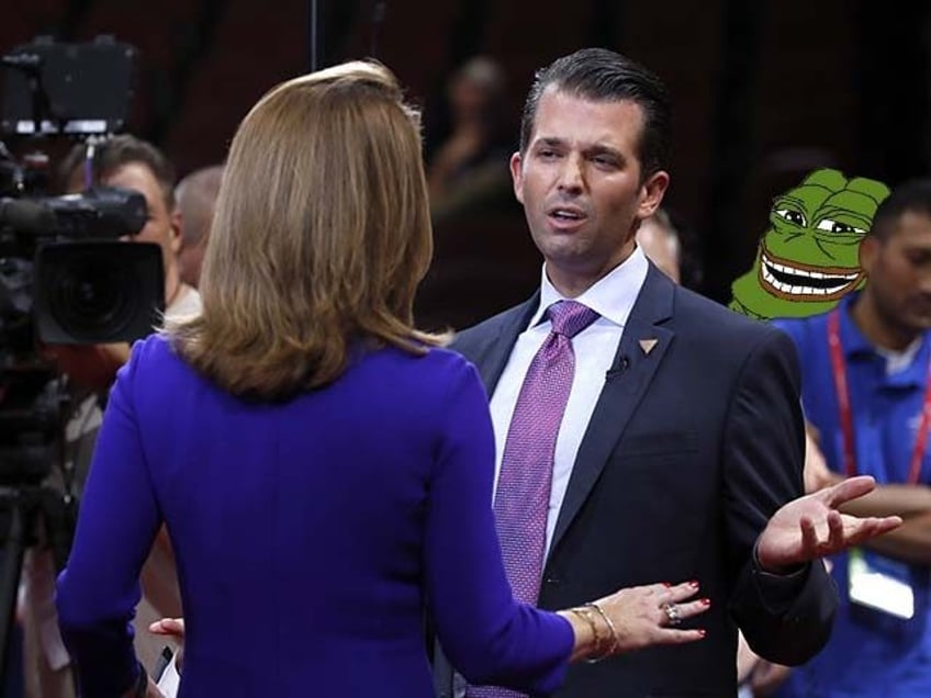 exclusive donald trump jr is very confused by pepe the frog backlash