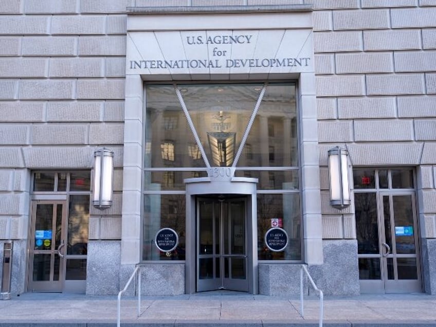 The U.S. Agency for International Development, or USAID, is pictured Saturday, Feb. 1, 202