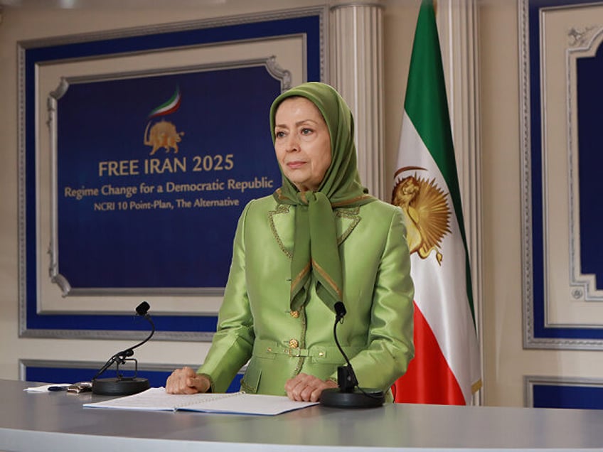 AUVERS SUR OISE, FRANCE - 2025/05/17: Maryam Rajavi, President-elect of the National Counc
