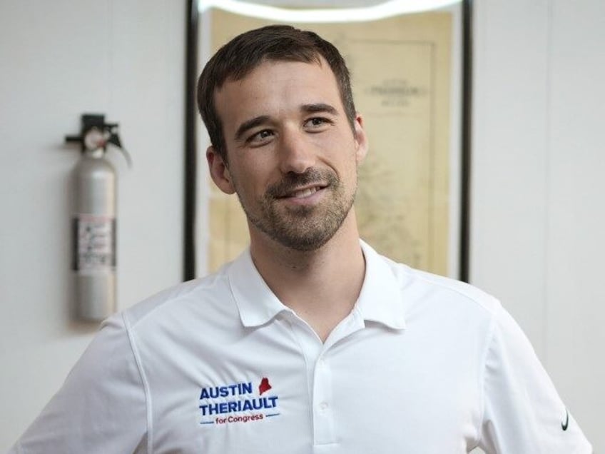 State Rep. Austin Theriault, R-Fort Kent, campaigns for Maine's 2nd Congressional Dis