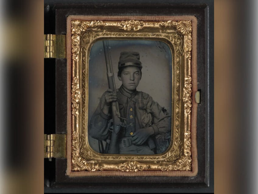 Sergeant William T. Biedler, 16 years old, of Company C, Mosby's Virginia Cavalry Reg