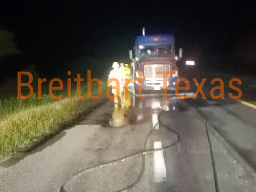 exclusive photos cartel gunmen in mexico attack fuel tankers near texas border