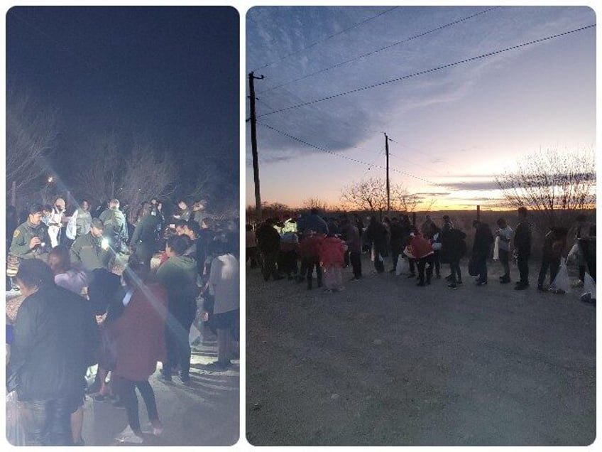 Migrant groups return to the Eagle Pass, Texas, area of operations. (U.S. Border Patrol/De