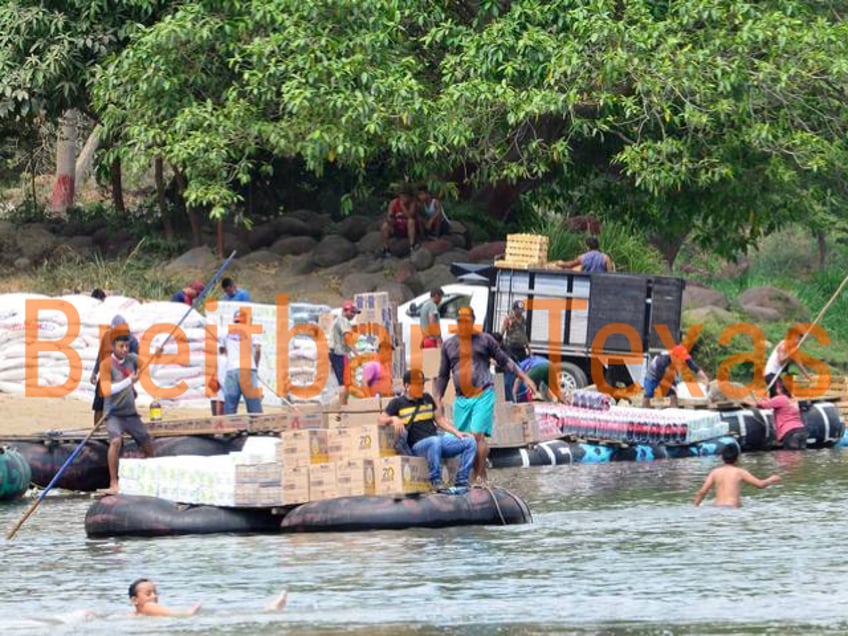 exclusive photos reveal large illegal crossings of goods at mexicos southern border