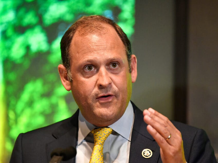 Rep. Andy Barr (R-KY) speaks before a gathering to celebrate the 25th anniversary of the K