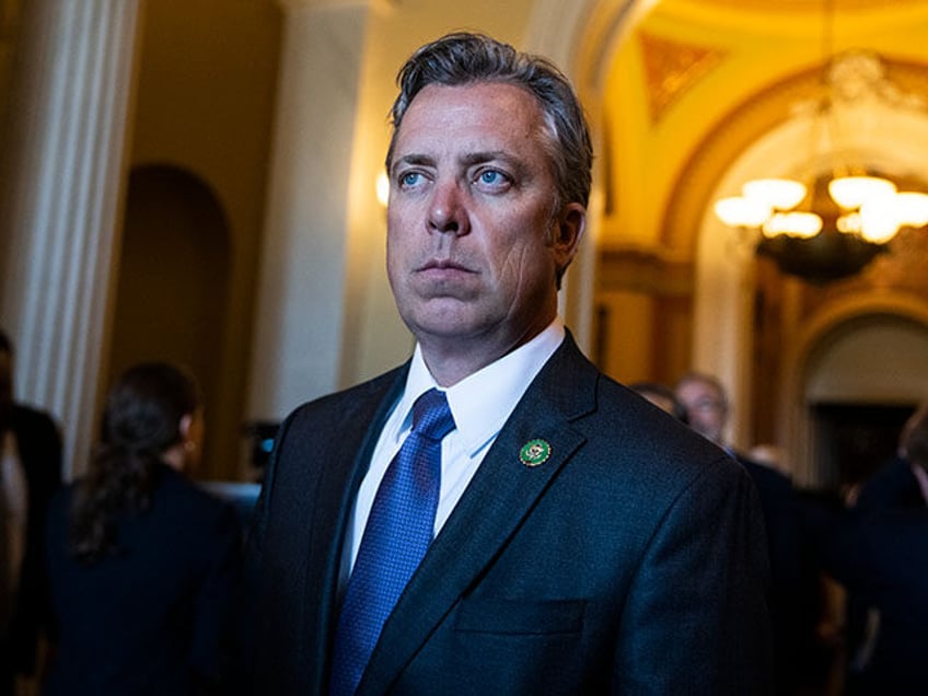 Rep. Andy Ogles, R-Tenn., leaves the U.S. Capitol after the last votes of the week on Thur