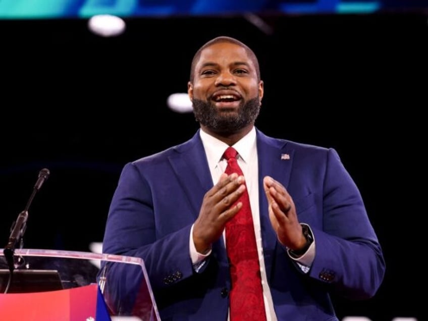 Representative Byron Donalds, a Republican from Florida, during the Conservative Political