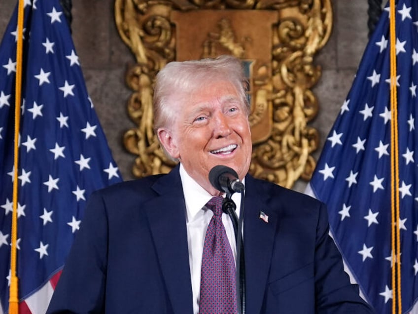 President-elect Donald Trump speaks during a news conference at Mar-a-Lago, Tuesday, Jan.