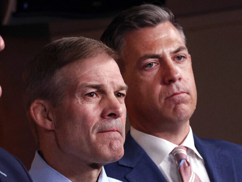 exclusive rep jim banks endorses jim jordan for speaker he knows how to fight back against radical democrats