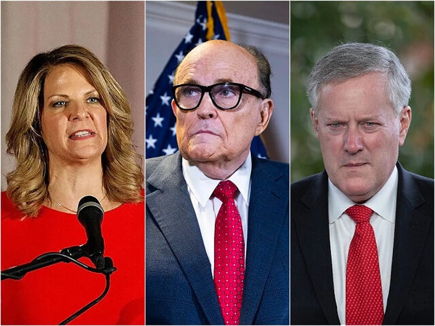 Kelli Ward, Rudy Giuliani, Mark Meadows