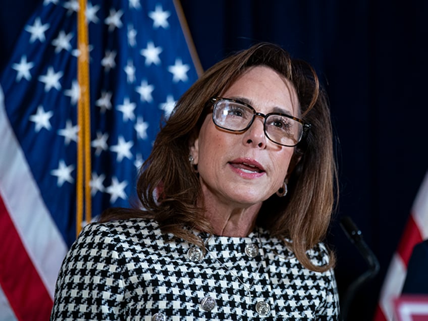 WASHINGTON, DC - MARCH 25: Rep. Lisa McClain (R-MI) speaks during a news conference follow