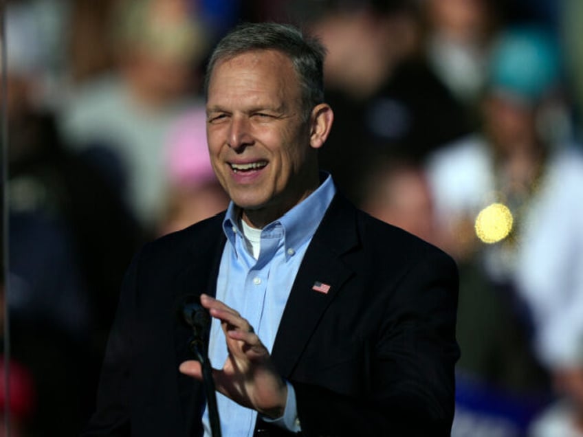 Rep. Scott Perry, R-Pa., speaks before Republican presidential nominee former President Do