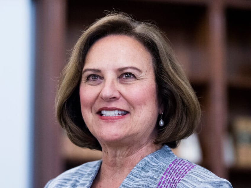 Sen. Deb Fischer, R-Neb., waits in her office to meet with Supreme Court nominee Brett Kav