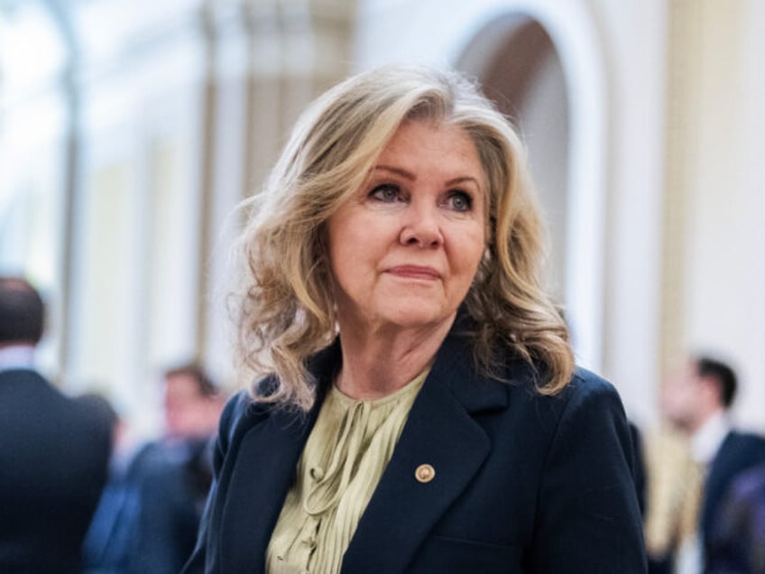 UNITED STATES - FEBRUARY 6: Sen. Marsha Blackburn, R-Tenn., is seen after the senate lunch