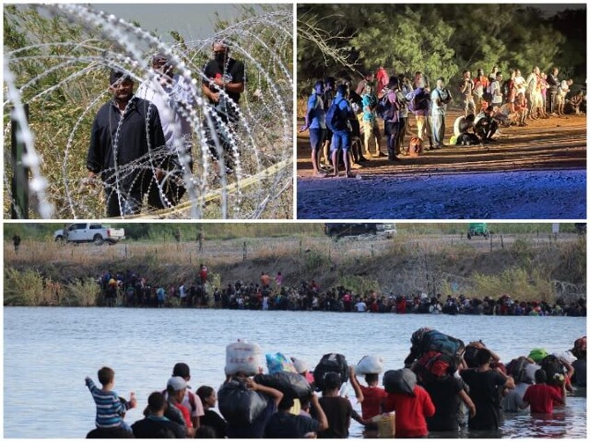 Eagle Pass Migrant Crossings (FILE: Randy Clark/Breitbart Texas)