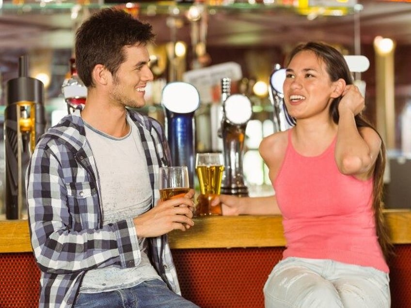 couple in bar